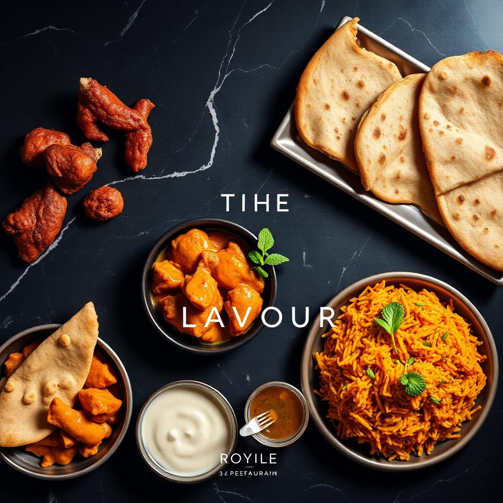 AI generated restaurant food post — Royal flavour